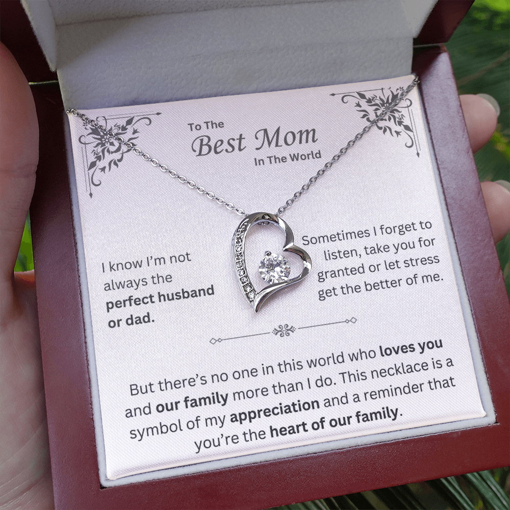 To The Best Mom in The World - Necklace - Mother's Day Gift