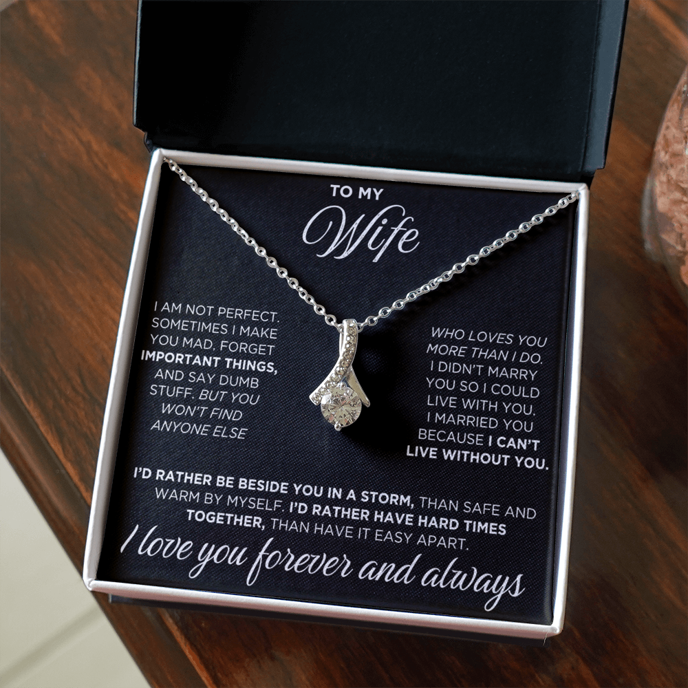 To My Wife - Alluring Beauty Necklace - INCLUDES FREE SHIPPING