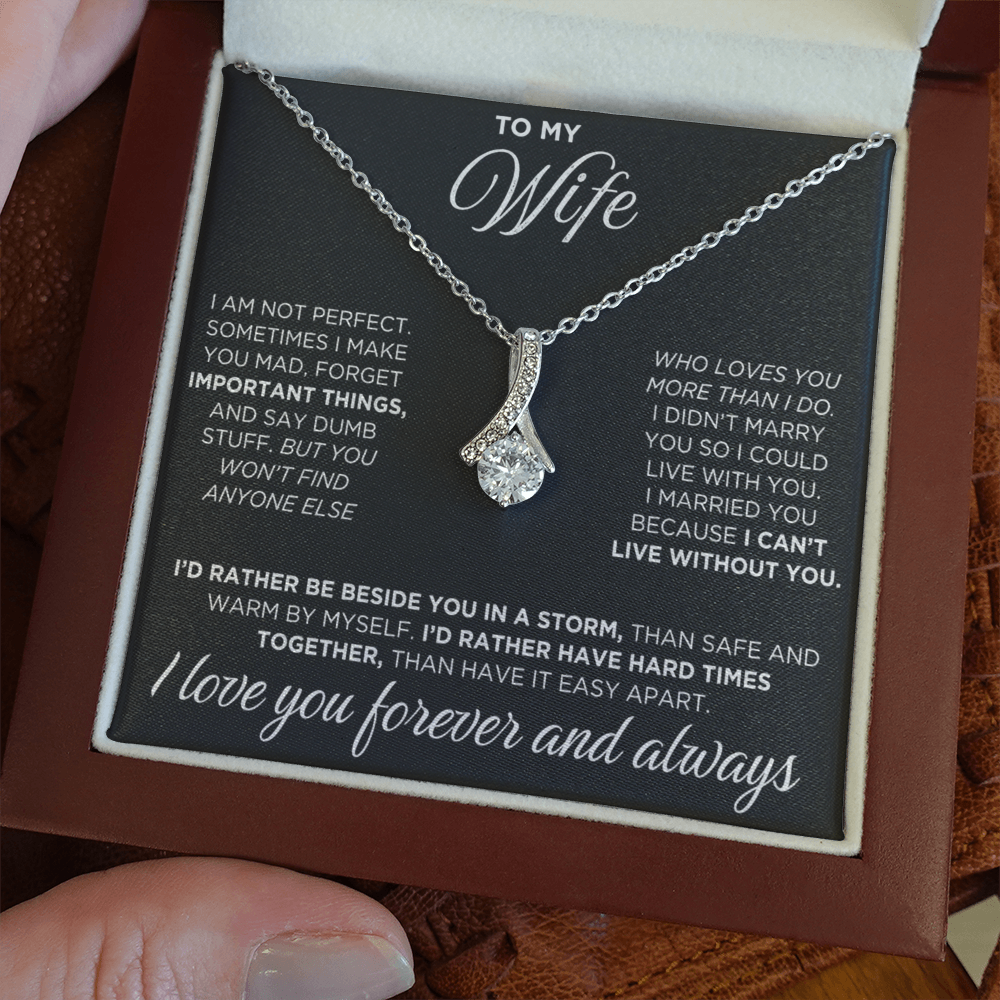 To My Wife - Alluring Beauty Necklace - INCLUDES FREE SHIPPING