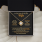To The Love of My Life - You Are More Than My Partner - Love Knot Necklace - INCLUDES FREE SHIPPING
