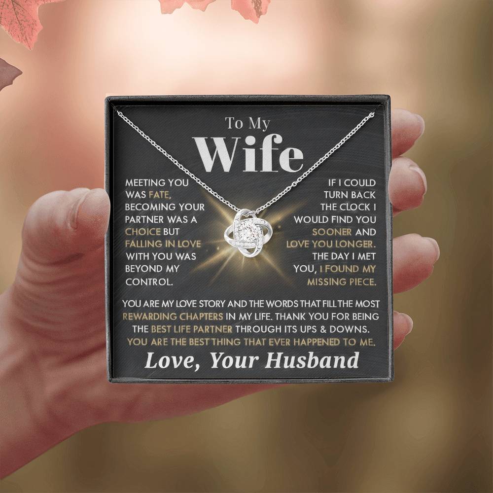 To My Wife - Meeting You as Fate - Love Your Husband - INCLUDES FREE SHIPPING