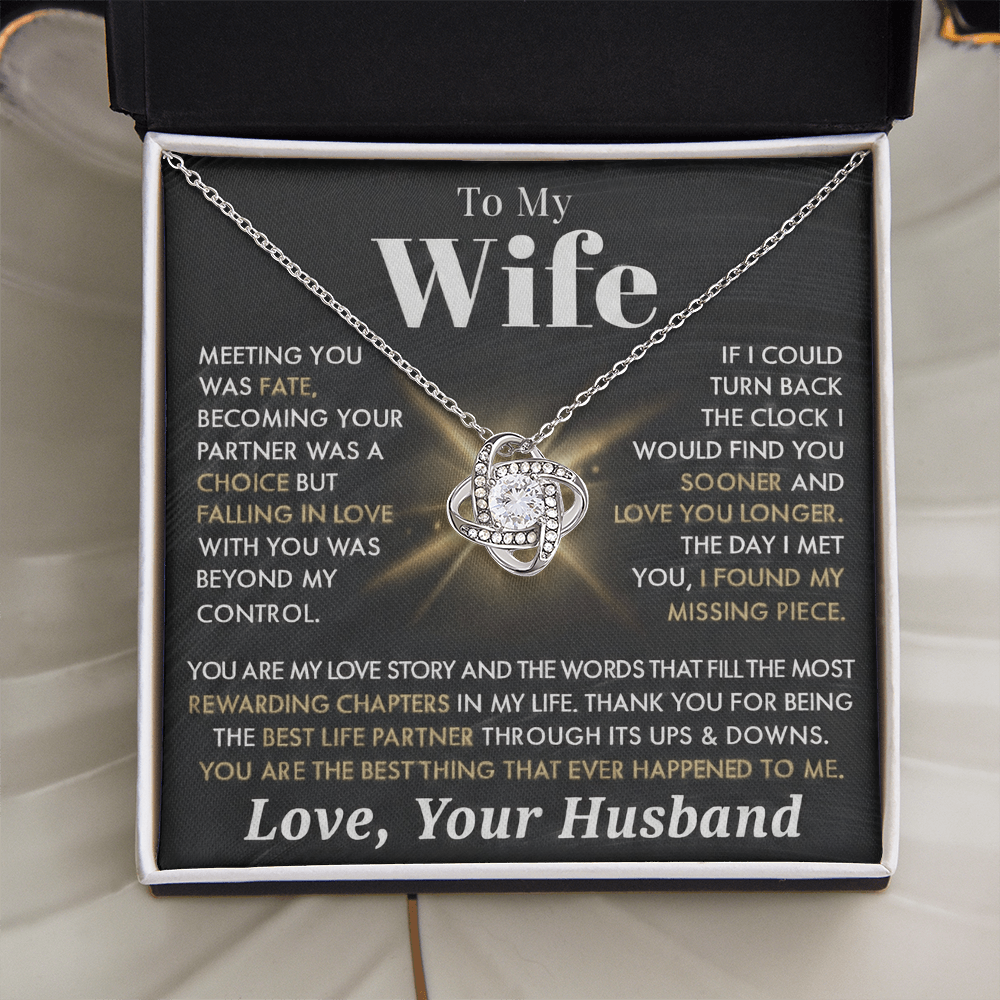 To My Wife - Meeting You as Fate - Love Your Husband - INCLUDES FREE SHIPPING