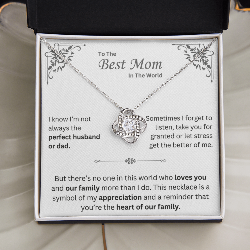 To The Best Mom In The World - Necklace - INCLUDES FREE SHIPPING