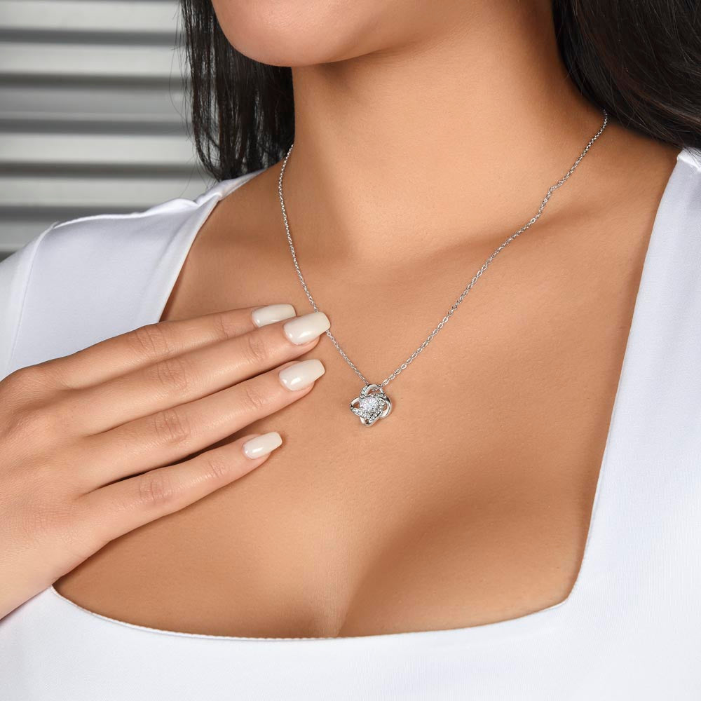 To My Wife - I May Not Be Your First Love - Love Knot Necklace