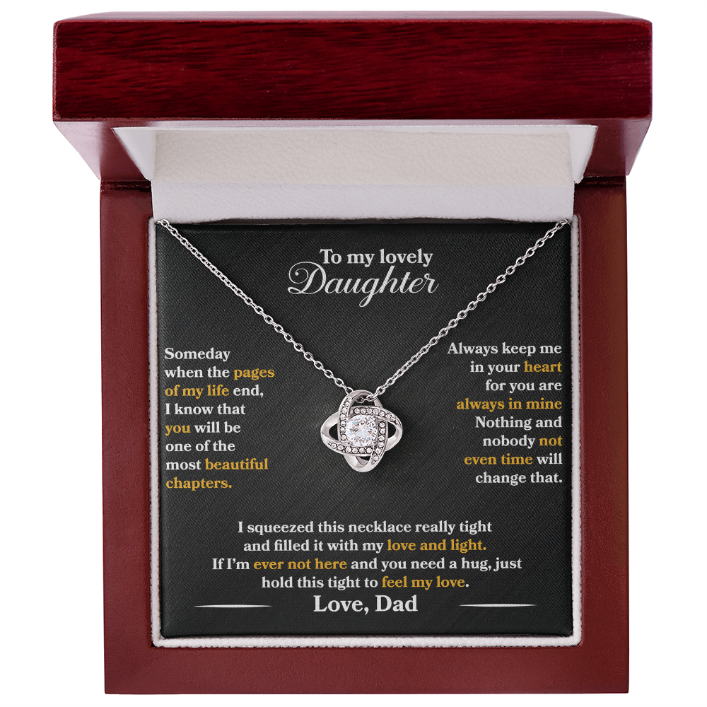 To My Lovely Daughter - Always Keep Me In Your Heart - Love Dad - INCLUDES FREE SHIPPING
