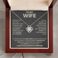 To My Wife - If I Could Give You One Thing - Love Knot Necklace
