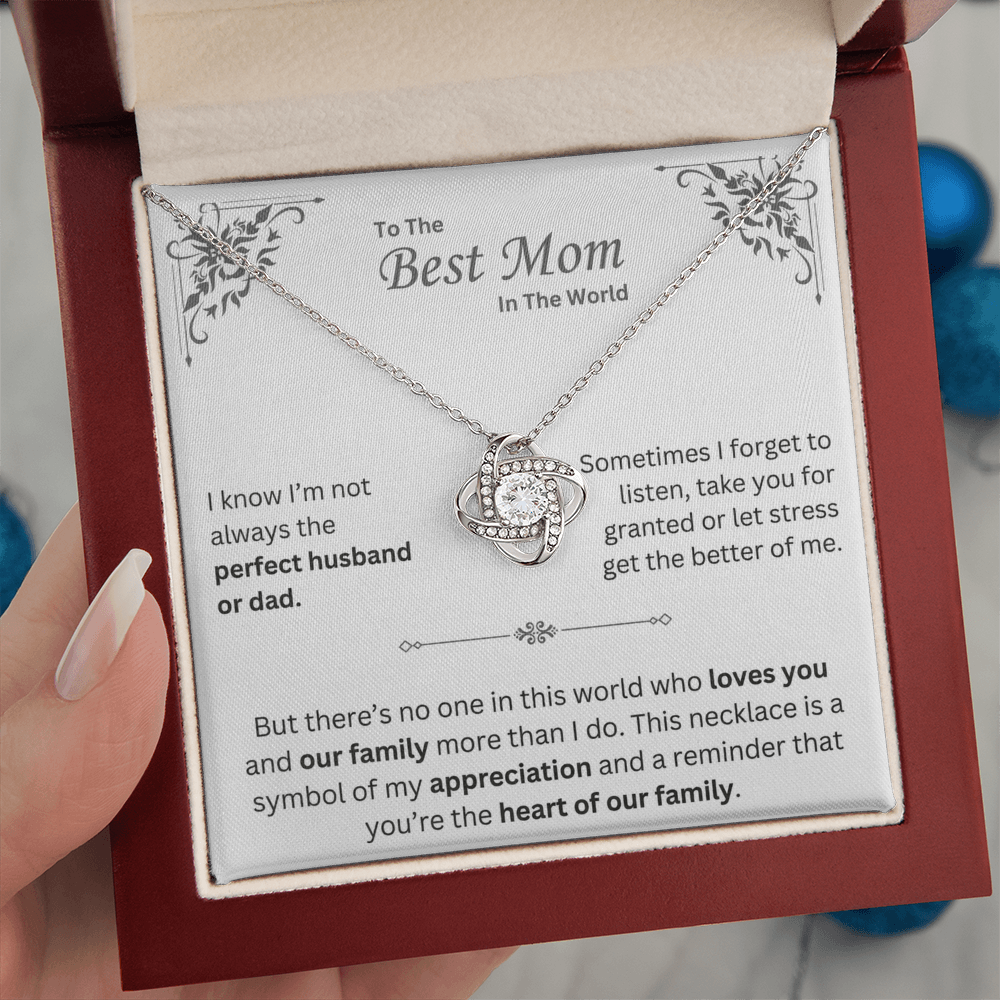 To The Best Mom In The World - Necklace - INCLUDES FREE SHIPPING
