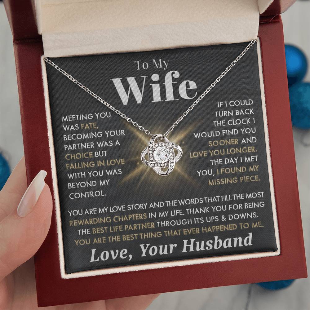 To My Wife - Meeting You as Fate - Love Your Husband - INCLUDES FREE SHIPPING