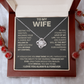 To My Wife - If I Could Give You One Thing - Love Knot Necklace