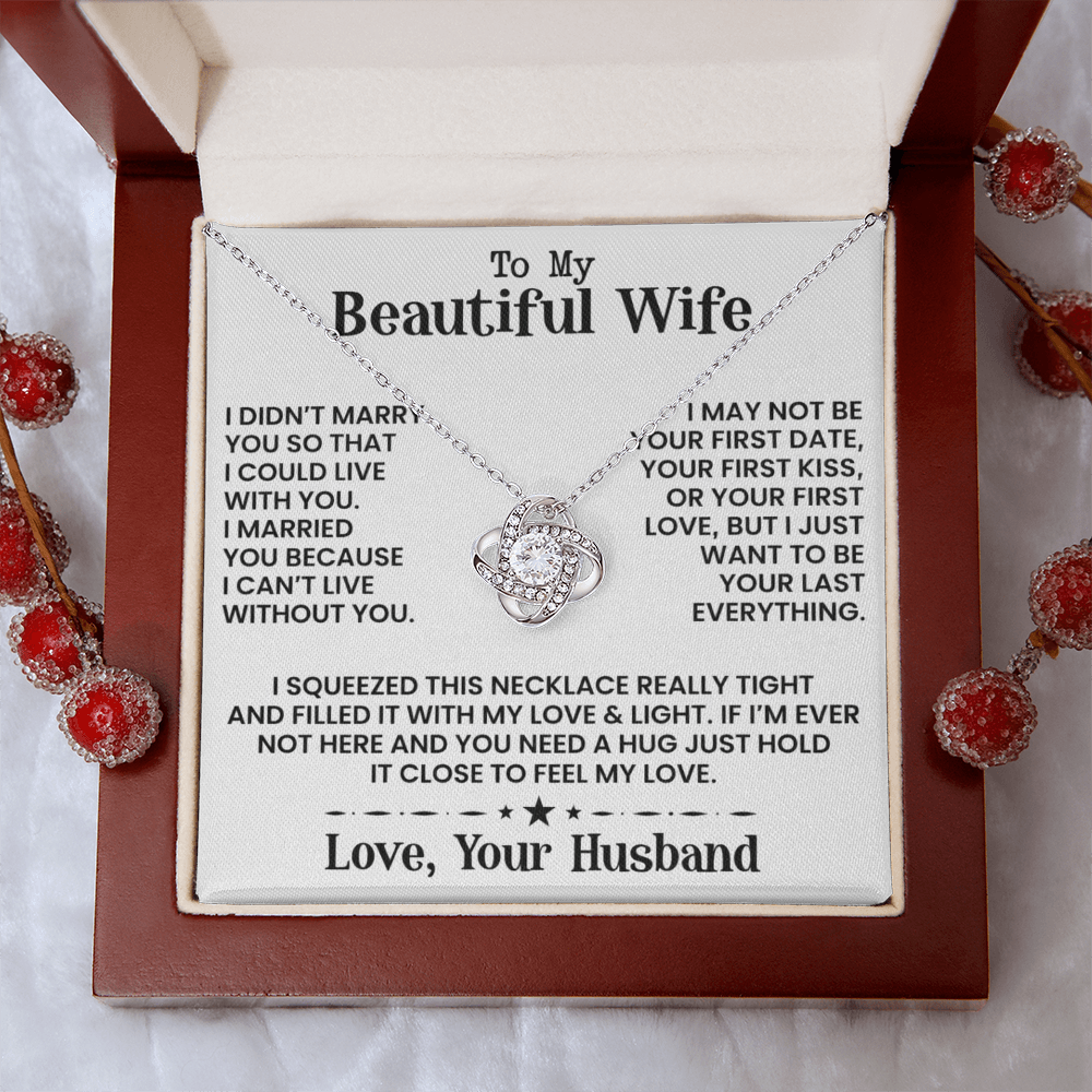 To My Beautiful Wife - Necklace - INCLUDES FREE SHIPPING