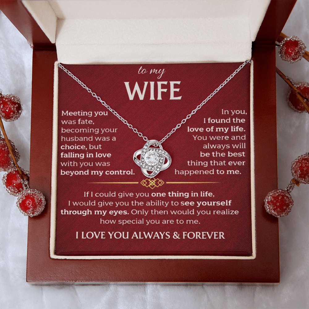 To My Wife - Meeting You Was Fate - Necklace