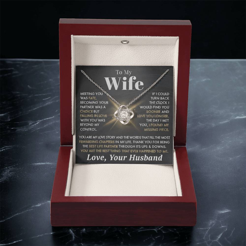 To My Wife - Meeting You as Fate - Love Your Husband - INCLUDES FREE SHIPPING