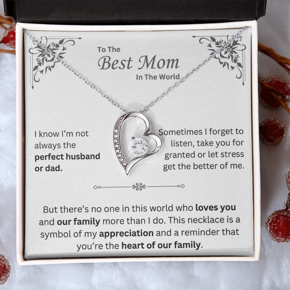 To The Best Mom in The World - Necklace - Mother's Day Gift