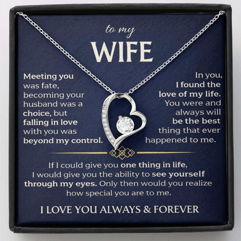 To My Wife - Forever Love Necklace