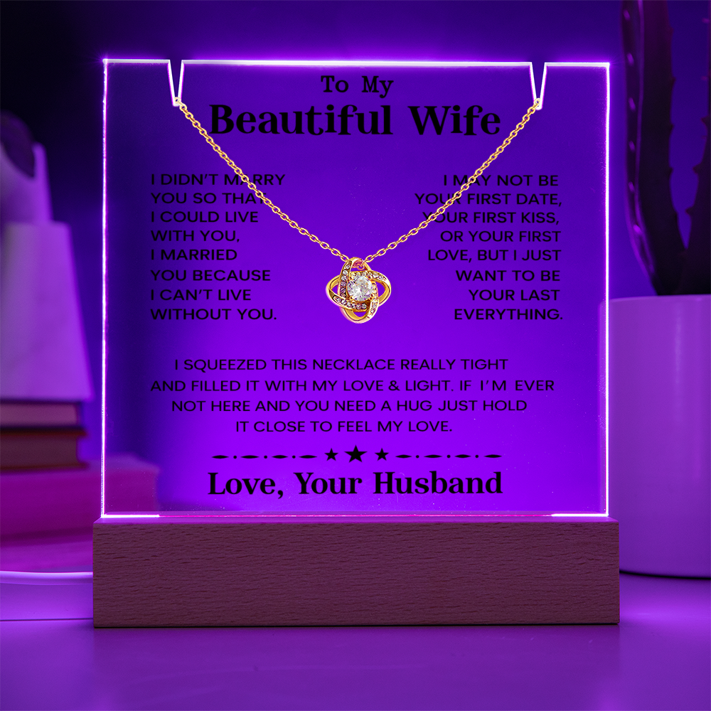 To My Beautiful Wife - I Can't Live Without You - Love Your Husband