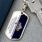 To My Badass Granddaughter - KeyChain
