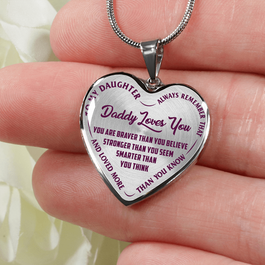 Daddy Loves You - Purple Text