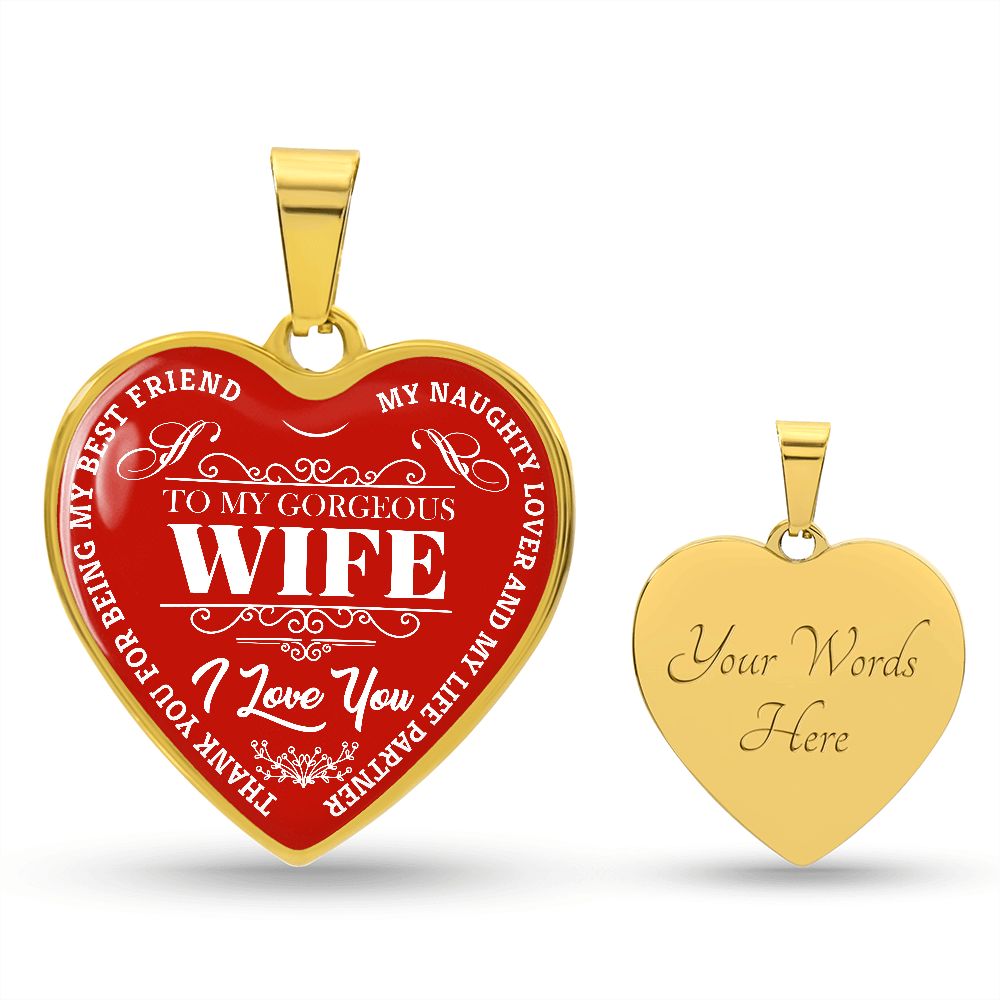 To My Gorgeous Wife - Red