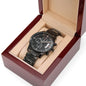 Son - Through Good Times & Bad - Black Chronograph Watch