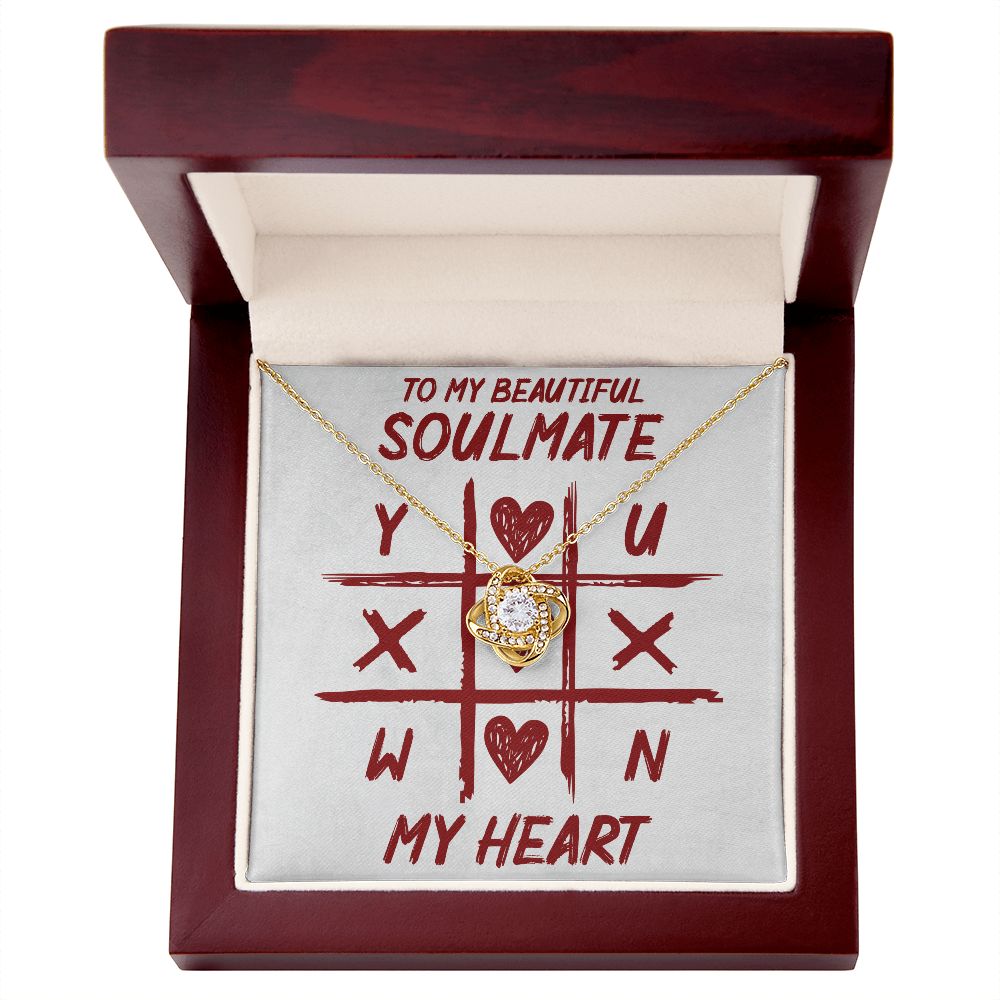 To My Beautiful Soulmate - Love Knot Necklace