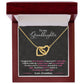 To My Granddaughter - I Hugged This Little Pendant - Love Grandma