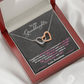To My Granddaughter - I Hugged This Little Pendant - Love Grandma