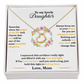 Daughter - Someday When The Pages Of My Life End - Delicate Heart Necklace