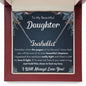 Name necklace to my beautiful daughter necklace from mom from dad mother and daughter necklaces birthday gifts for daughter adult daughter