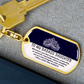 My Badass Daughter - Dog Tag KeyChain - INCLUDES FREE SHIPPING